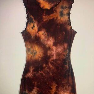 Ladies size XLarge tie dye sleeveless knee length dress